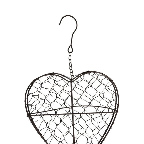 Heart Shaped Metal Wire Hanging Frame Succulent Wreath Planter Decor - Picture 9 of 11